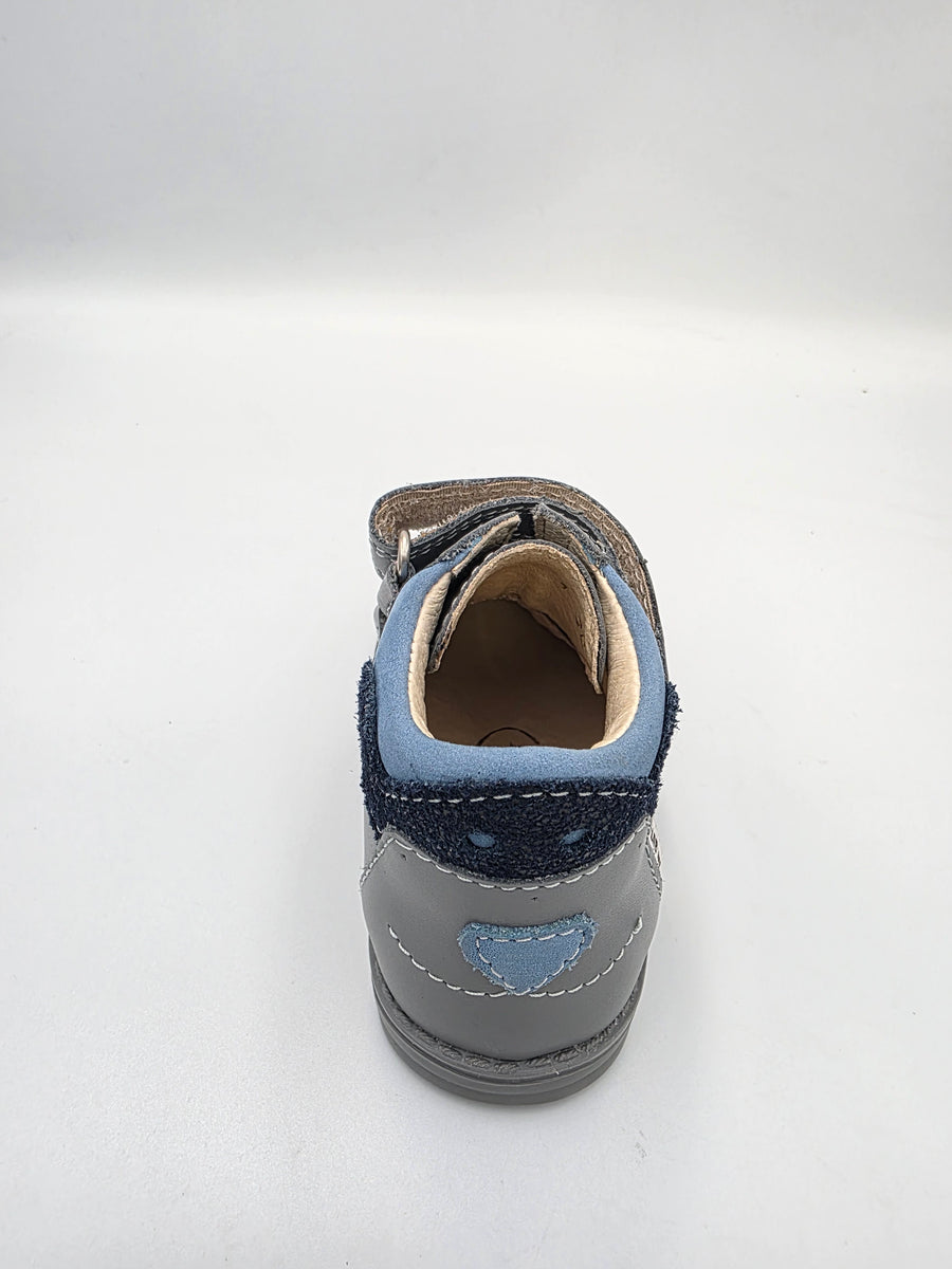 Ani-But boys prophylactic boots with Thomas heel /first steps /Grey, blue bear with Grey sole 248