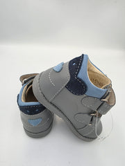 Ani-But boys prophylactic boots with Thomas heel /first steps /Grey, blue bear with Grey sole 248