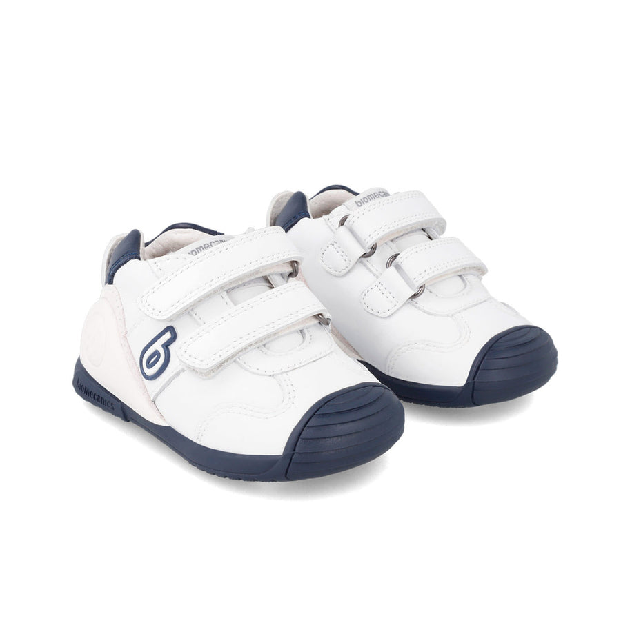 Biomecanics Sauvage Boys Runner - White/Blue (221001-A)