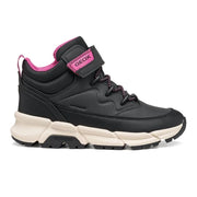 Geox Girls Water-Repellent Boots – Black & Pink , Flexyper Abx – view 2