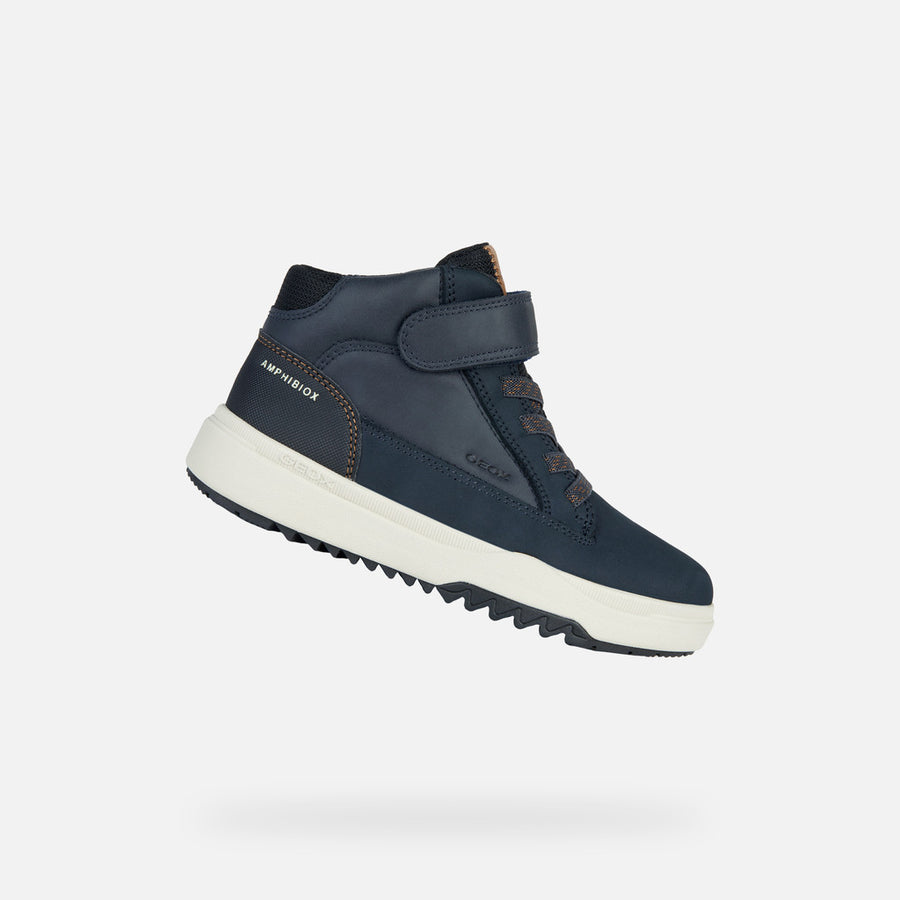 GEOX Bunshee Abx Boy/ Waterproof Ankle Boots/Navy- Black (J16FMA 0ME32 C0045)