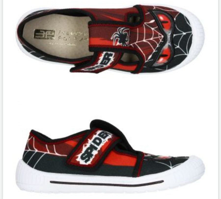 3f Slippers, boys / Black, red, spider web 3Sk3/29_561.jpg