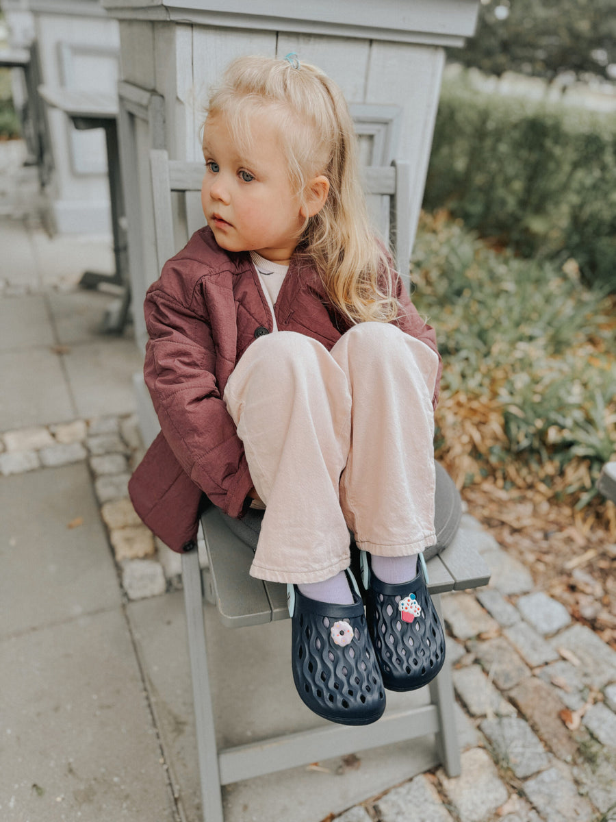 Camminare flow kids clogs / water-resistant for / navy blue