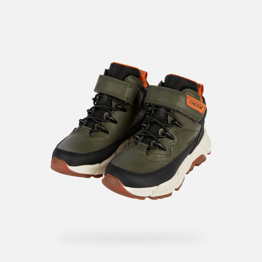 Flexyper Plus Abx Boy / Waterproof ankle boots / green- orange (J36LCG 0MEFU C0623)