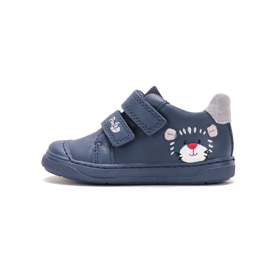 Ponte20 Boys First Steps Supinated Leather Sneakers – Royal Blue