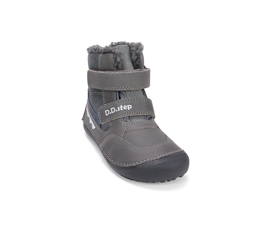 D.D. Steps Boy Barefoot Winter Fur shoes/ Bermuda Blue- (W063-52415M)