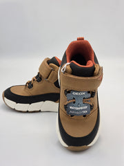GEOX Flexyper mini baby boy/ Waterproof Ankle Boots/Dark yellow-Black (B661KA 000ME C2G9B)