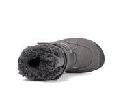 D.D. Steps Boy Barefoot Winter Fur shoes/ Bermuda Blue- (W063-52415M)