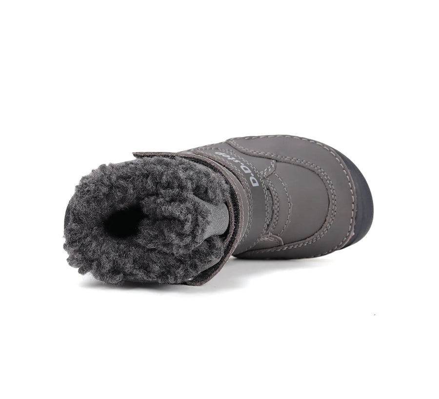 D.D. Steps Boy Barefoot Winter Fur shoes/ Bermuda Blue- (W063-52415M)