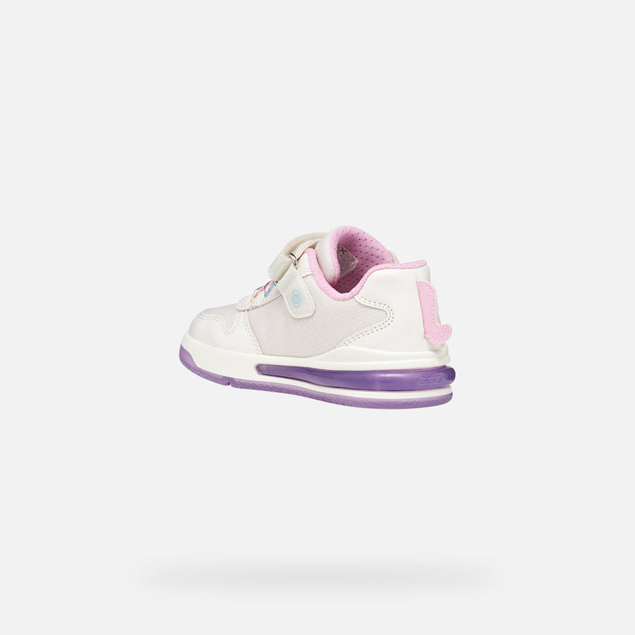 Geox Girl's Sneakers with lights J SKETLITE ILLUMINUS-PINK/LILAC(J65NWB 0EWBC C8842)