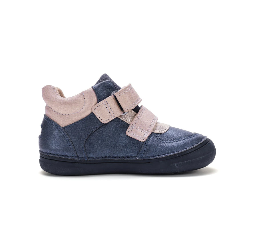 D.D. Step Girls High Ankle Shoes – Water Repellent – Blue – view 3