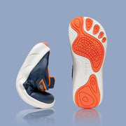 GEOX Foot-Run Boys , Barefoot sneaker, breathable sole, Navy/Orange (J66PDD 0FU54 C0659)