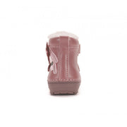 D.D. Step Girls First Steps Water-Repellent Fur Boots – Metallic Red – view 2