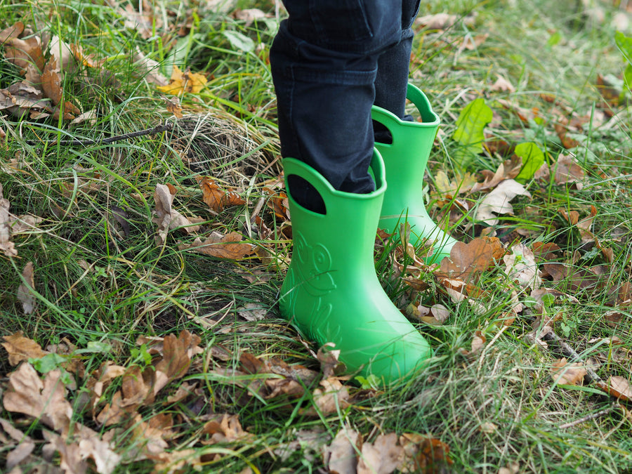 Camminare Wellies/ Lightweight/ removable liner/ handles/ Green