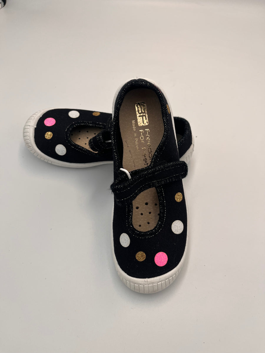 3f Slippers, girls /first steps black slippers