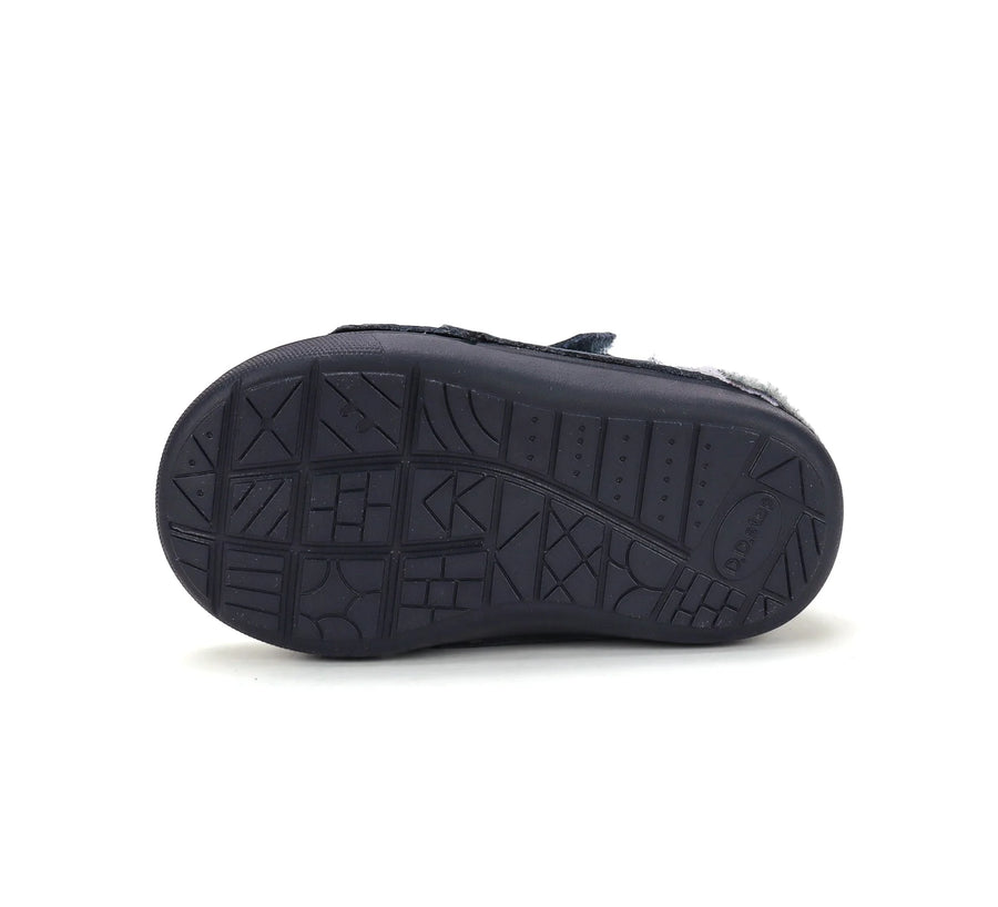 D.D. Step Boys First Steps Water Repellent Fur Boots – Royal Blue – view 3