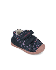 Biomecanics first steps for baby girl with woollen lining / black / 261102-A183FB
