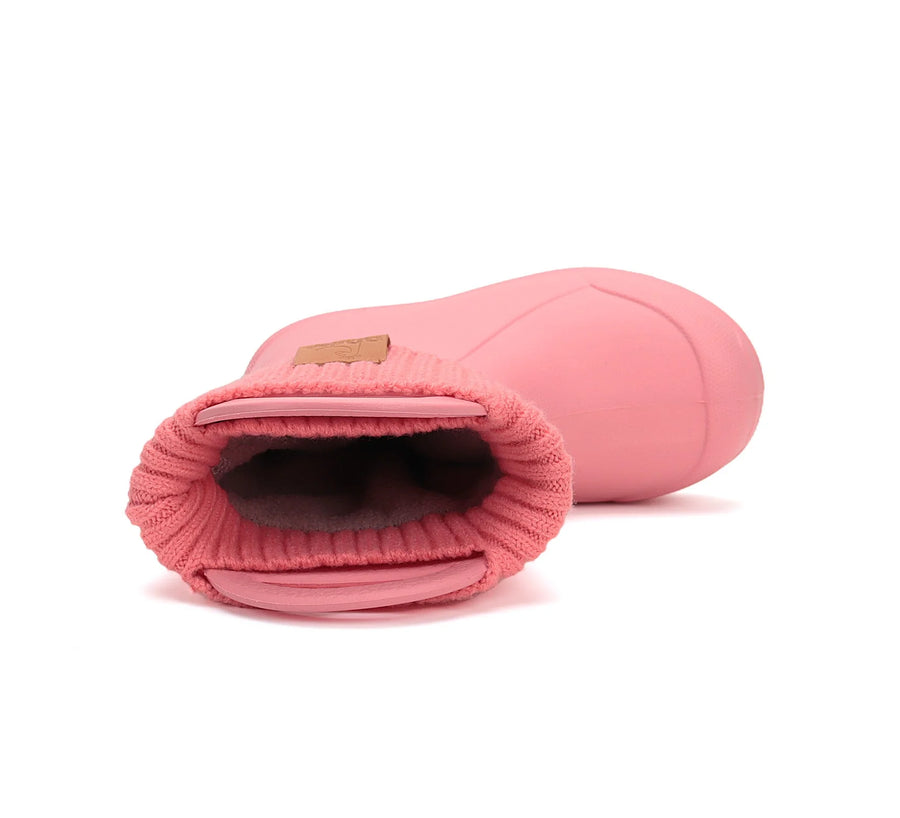 D.D.step Wellies/ Lightweight/ removable warm socks/ handles/ water lily pink/ (I106-52697)