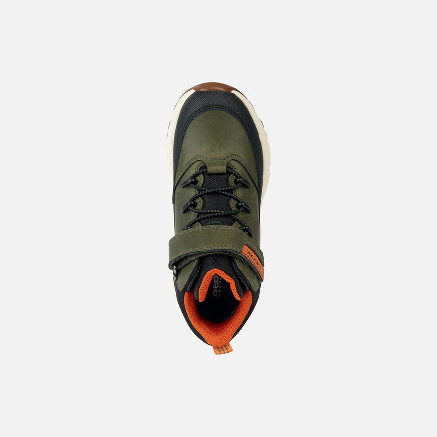 Flexyper Plus Abx Boy / Waterproof ankle boots / green- orange (J36LCG 0MEFU C0623)