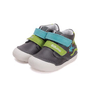 D.D. Step Boys First Steps First Step Leather Shoes – Dark Grey – view 3