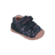 Biomecanics first steps for baby girl with woollen lining / black / 261102-A183FB