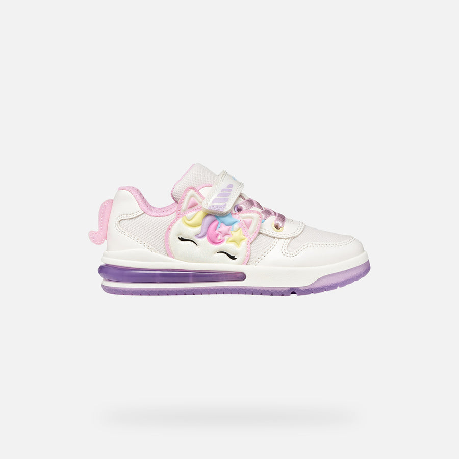 Geox Girl's Sneakers with lights J SKETLITE ILLUMINUS-PINK/LILAC(J65NWB 0EWBC C8842)