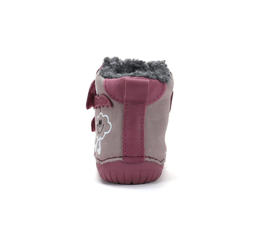 D.D.step Girl Barefoot Winter Boots / pink- grey / (W070-62495C)