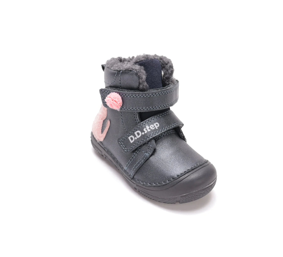 D.D.step Girl Winter boots / water repellent / black- pink (W082-62935A)