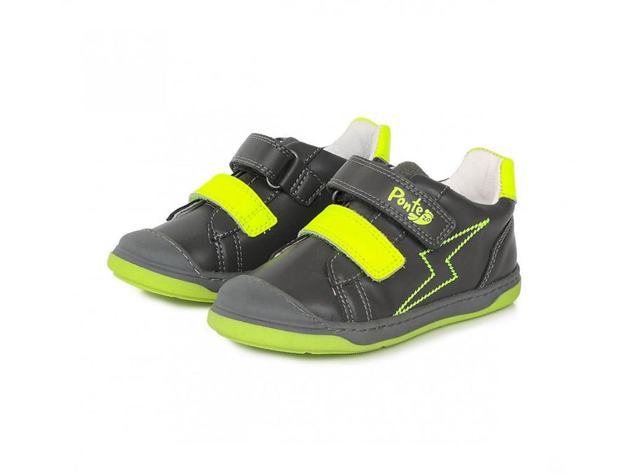 Ponte20 boys supinated leather shoes/ DA03-3-920L Dark Grey