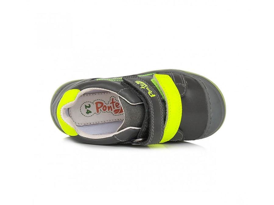 Ponte20 boys supinated leather shoes/ DA03-3-920L Dark Grey
