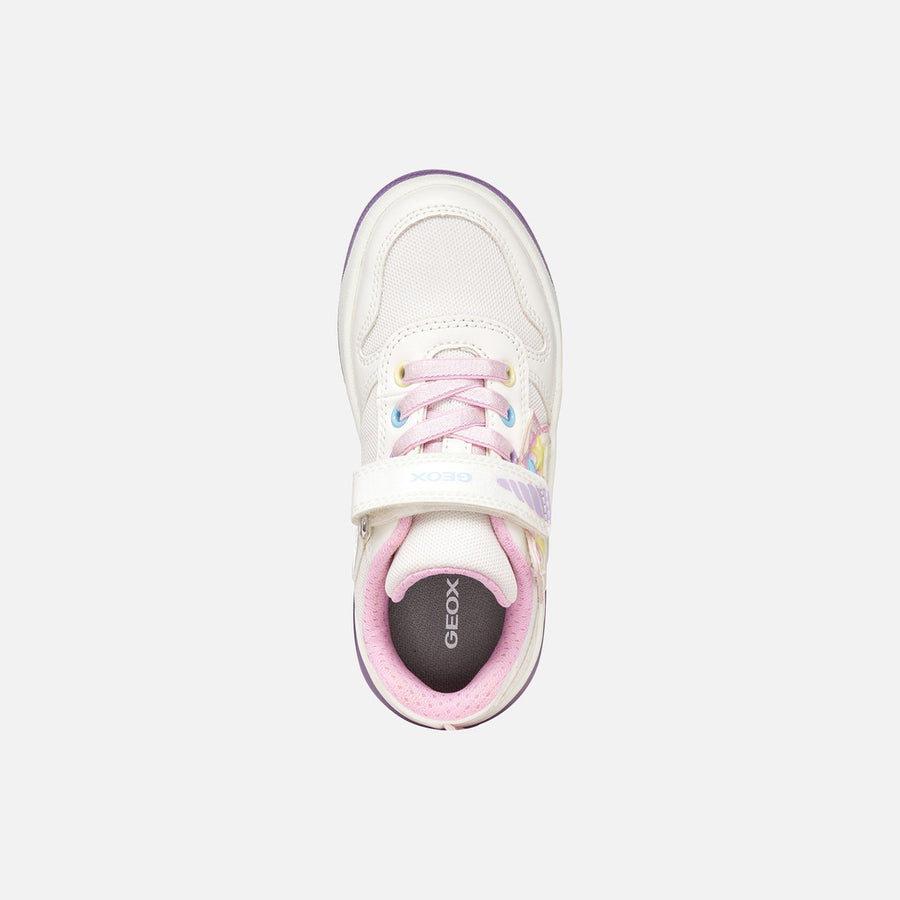 Geox Girl's Sneakers with lights J SKETLITE ILLUMINUS-PINK/LILAC(J65NWB 0EWBC C8842)