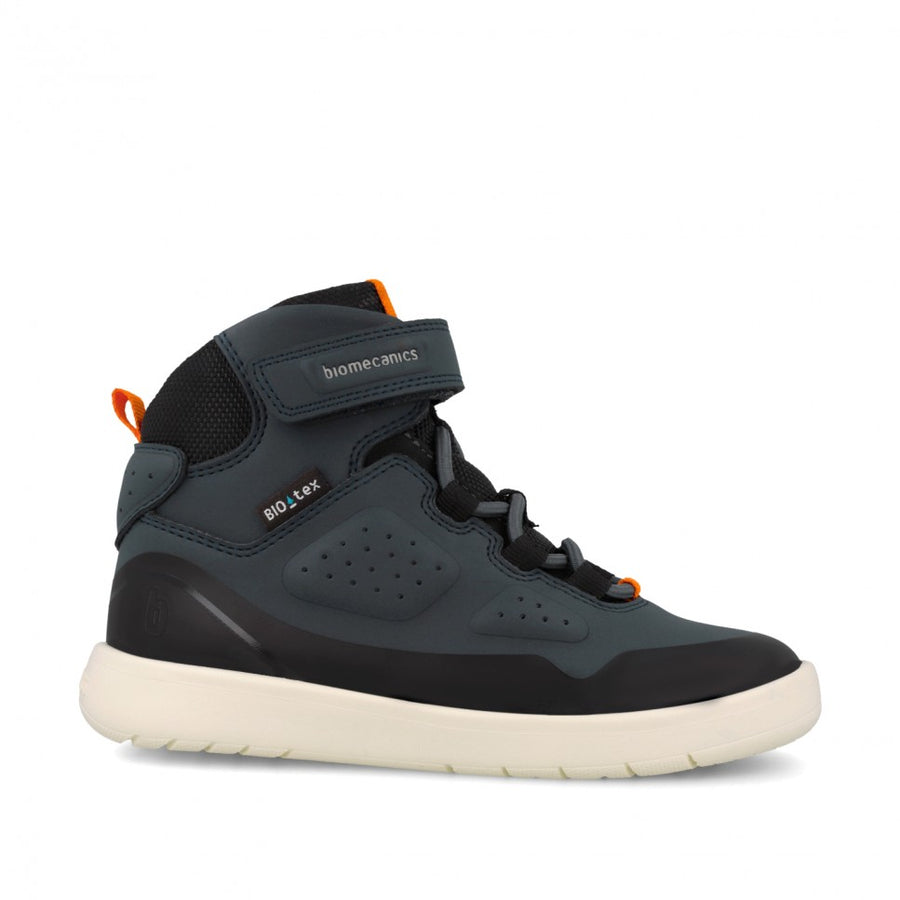 Biomechanics / Barefoot ankle boots for boys / grey - black /  261242-A089