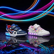 Geox Girl's Sneakers with lights J SKETLITE ILLUMINUS-PINK/LILAC(J65NWB 0EWBC C8842)
