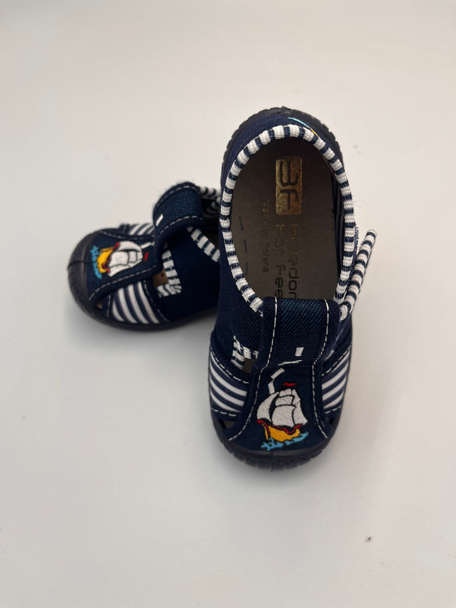 3f Slippers, boys / first steps /navy slippers