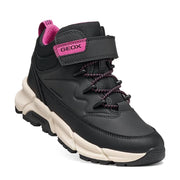 Geox Girls Water-Repellent Boots – Black & Pink , Flexyper Abx