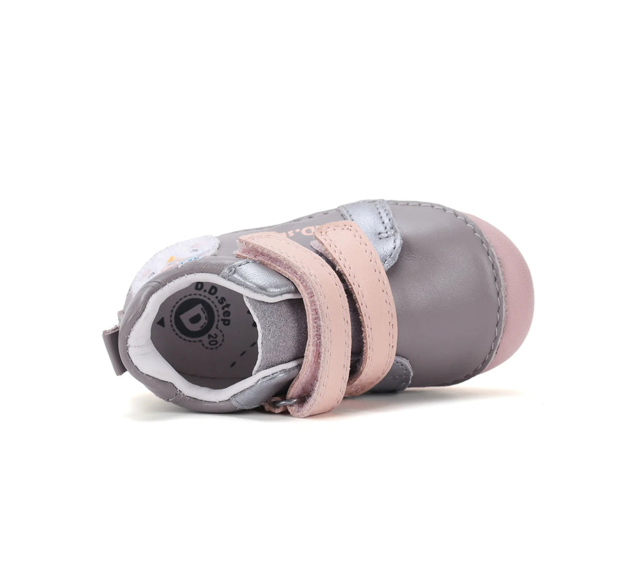 D.D.Step Girl Shoes in Marine Grey (S015-62450)