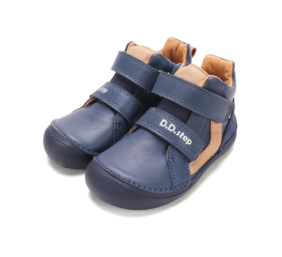 D.D. Step Boys Barefoot Leather Boots – Water Repellent – Royal Blue – view 6