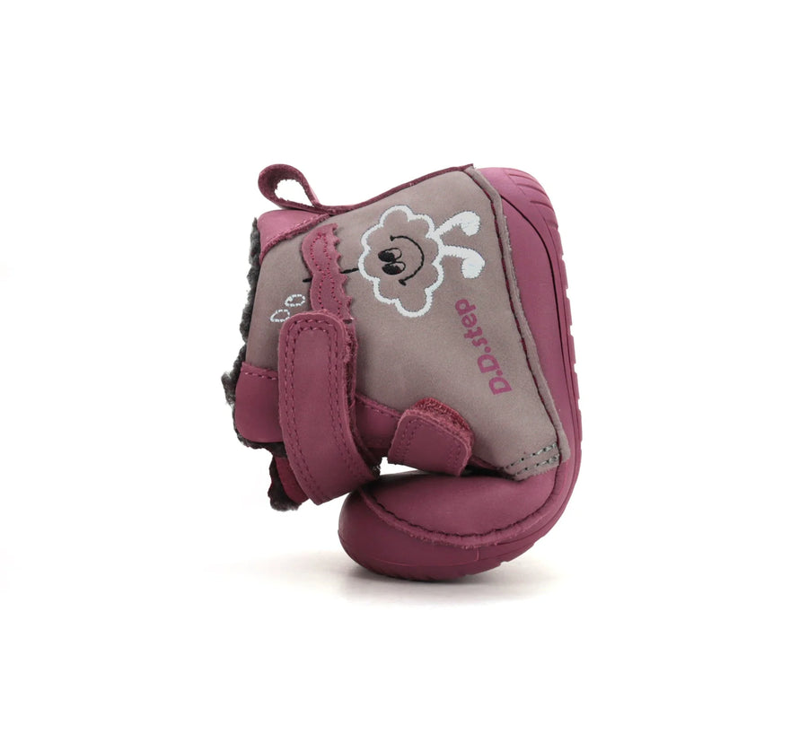 D.D.step Girl Barefoot Winter Boots / pink- grey / (W070-62495C)