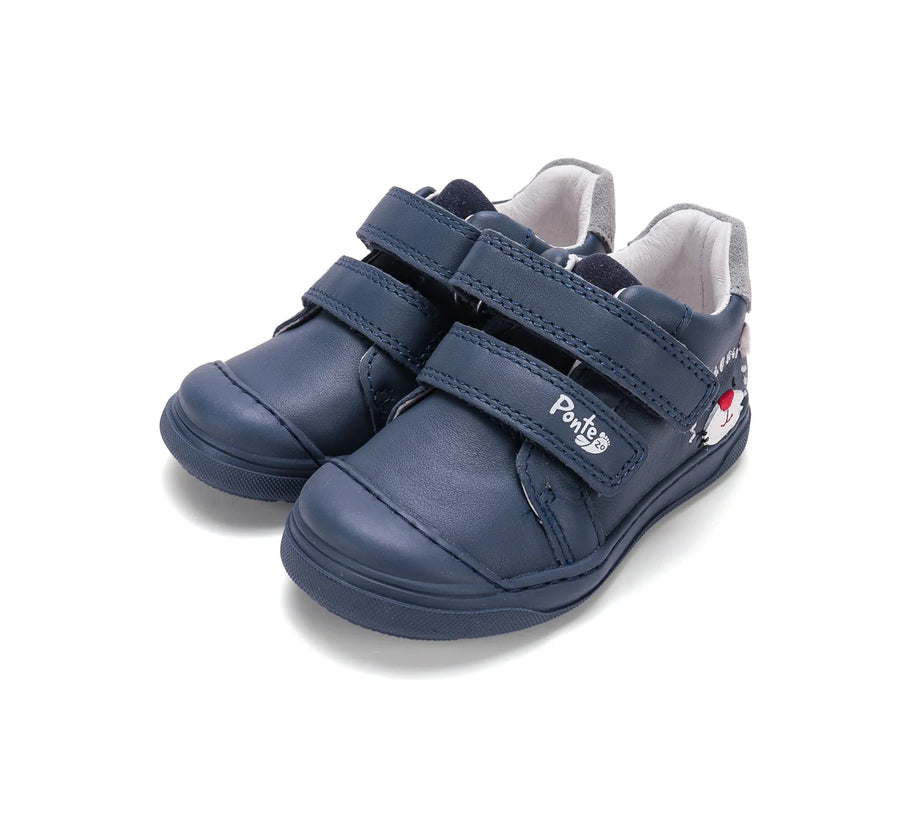 Ponte20 Boys First Steps Supinated Leather Sneakers – Royal Blue – view 7