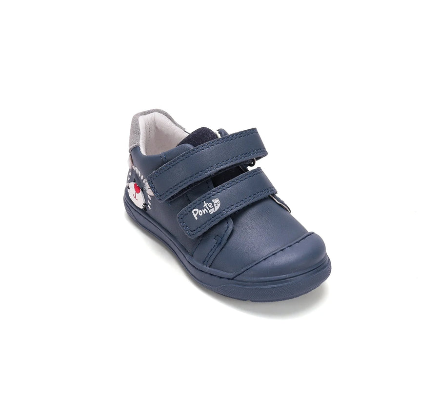 Ponte20 Boys First Steps Supinated Leather Sneakers – Royal Blue – view 2