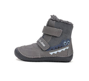 D.D. Steps Boy Barefoot Winter Fur shoes/ Bermuda Blue- (W063-52415M)