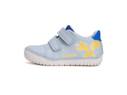 D.D.Steps Barefoot Boy's Leather Low Shoes Sky Blue/Sun Reactive(S050-51525A)
