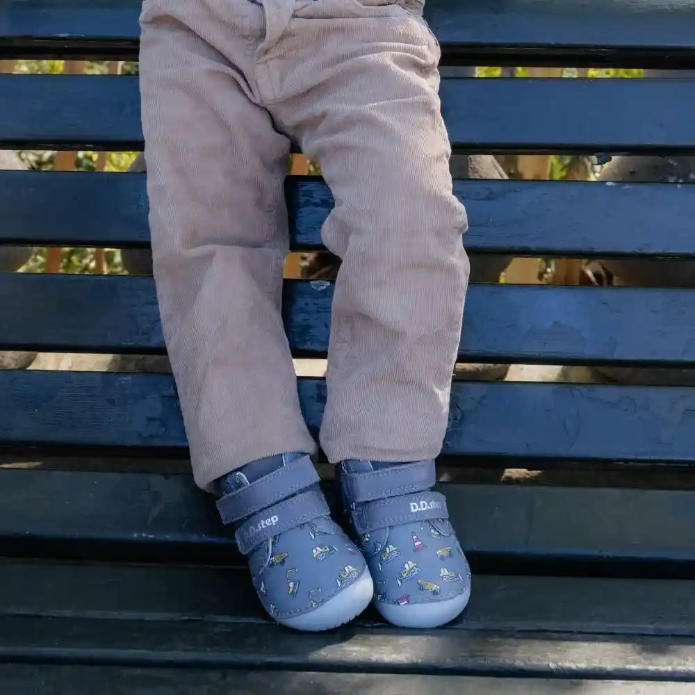 Barefoot Leather Shoes Dark Grey (S070-52480A)