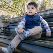 Barefoot Leather Shoes Dark Grey (S070-52480A)