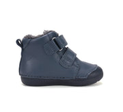 D.D. Step Boys First Steps Water Repellent Fur Boots – Royal Blue – view 5