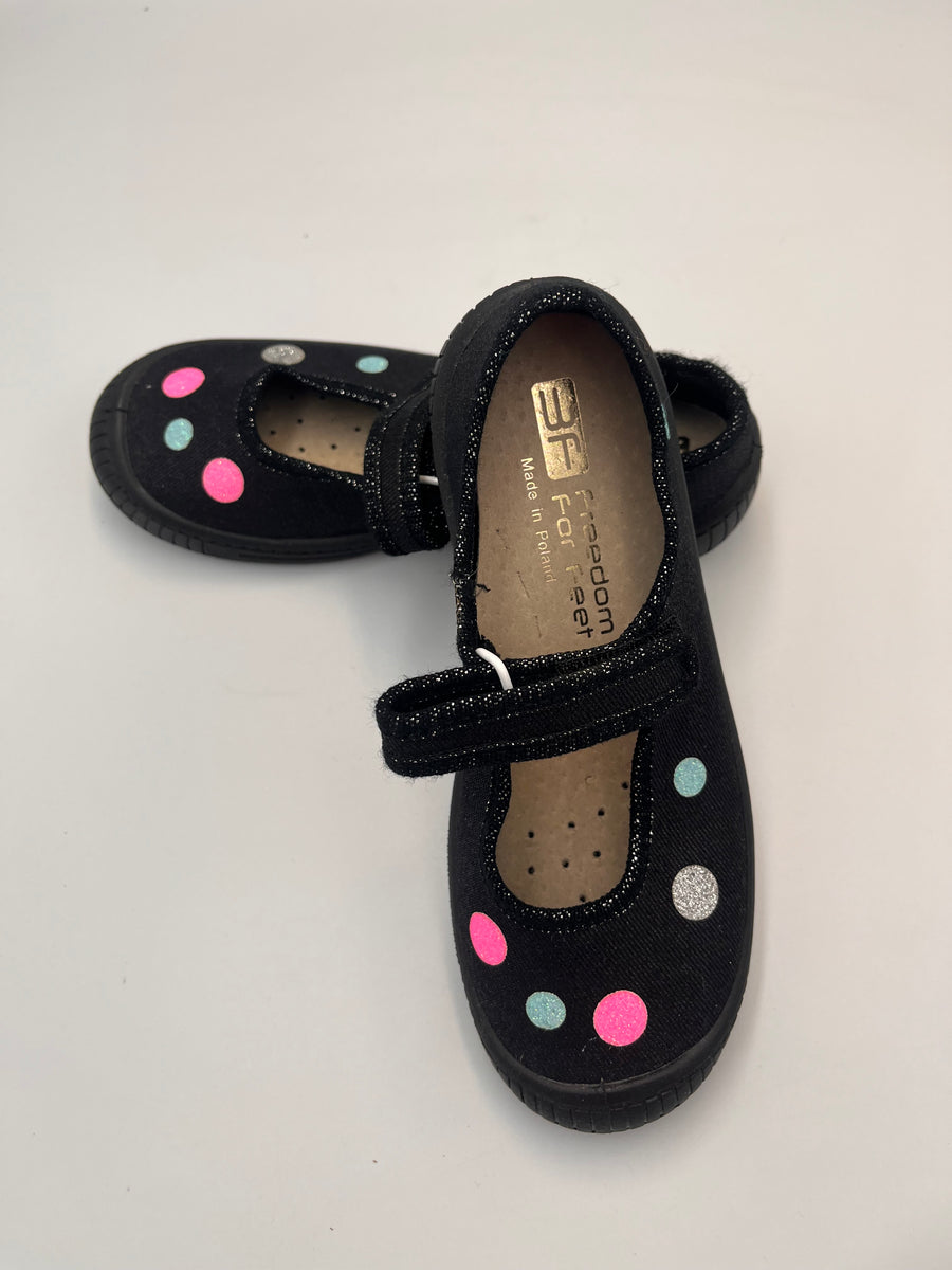 3f Slippers, girls /first steps black slippers
