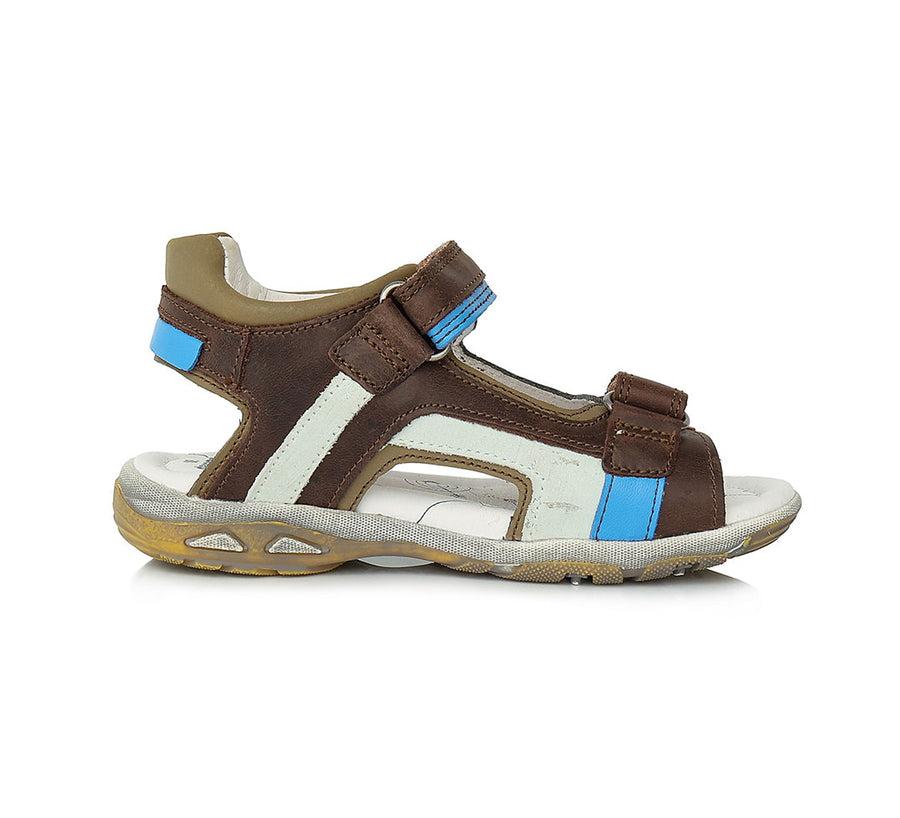 D.D.step boys leather sandals /Brown AC290-552L