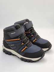 GEOX J Himalaya Boys / Waterproof High Boots/ Navy-Orange (J46FRD 050FU C0659)