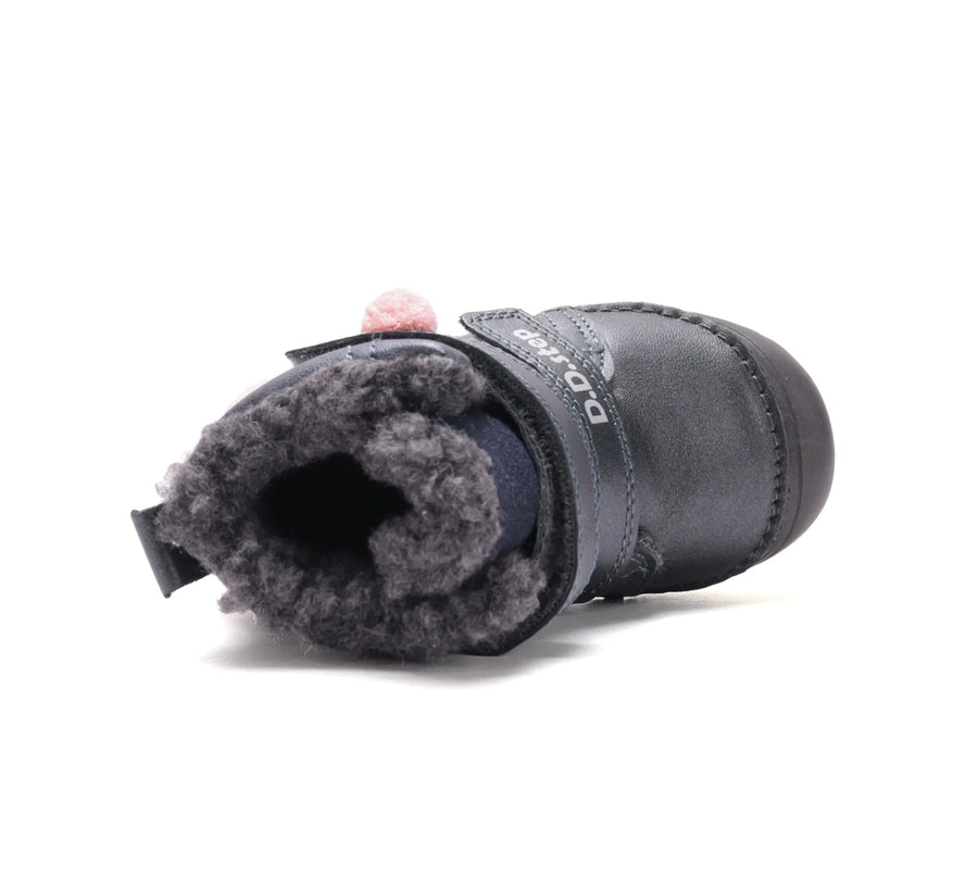 D.D.step Girl Winter boots / water repellent / black- pink (W082-62935A)