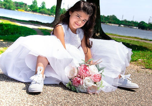 Sweeties By Sweetie Pie /Girls White Communion Sneaker Shoes /ARIEL_3128.jpg